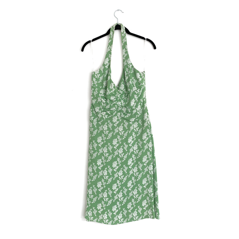 CHLOÉ green flower print dress