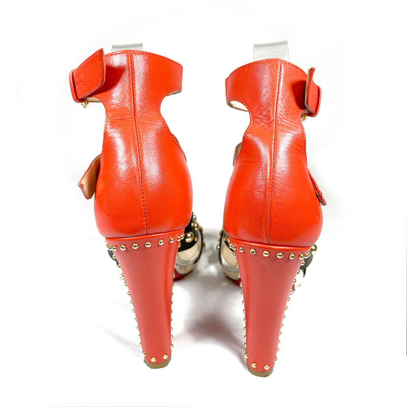 Christian Louboutin studded sandal heels