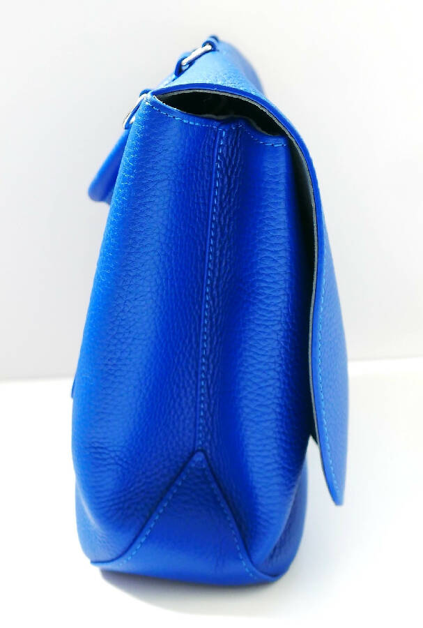 Louis vuitton blue leather handbag deals