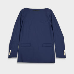 pre-loved DIOR navy woolen top | Size 44