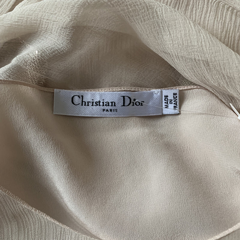 CHRISTIAN DIOR silk chiffon dress