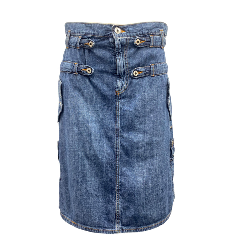 pre-loved D&G blue denim skirt | Size 26 | 40