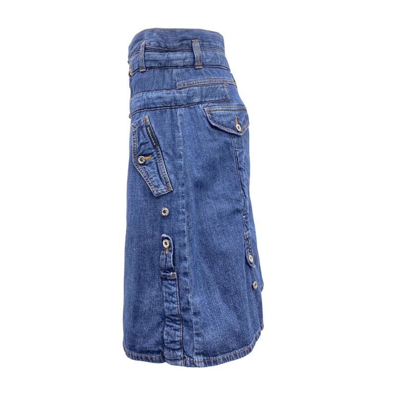 second-hand D&G blue denim skirt | Size 26 | 40
