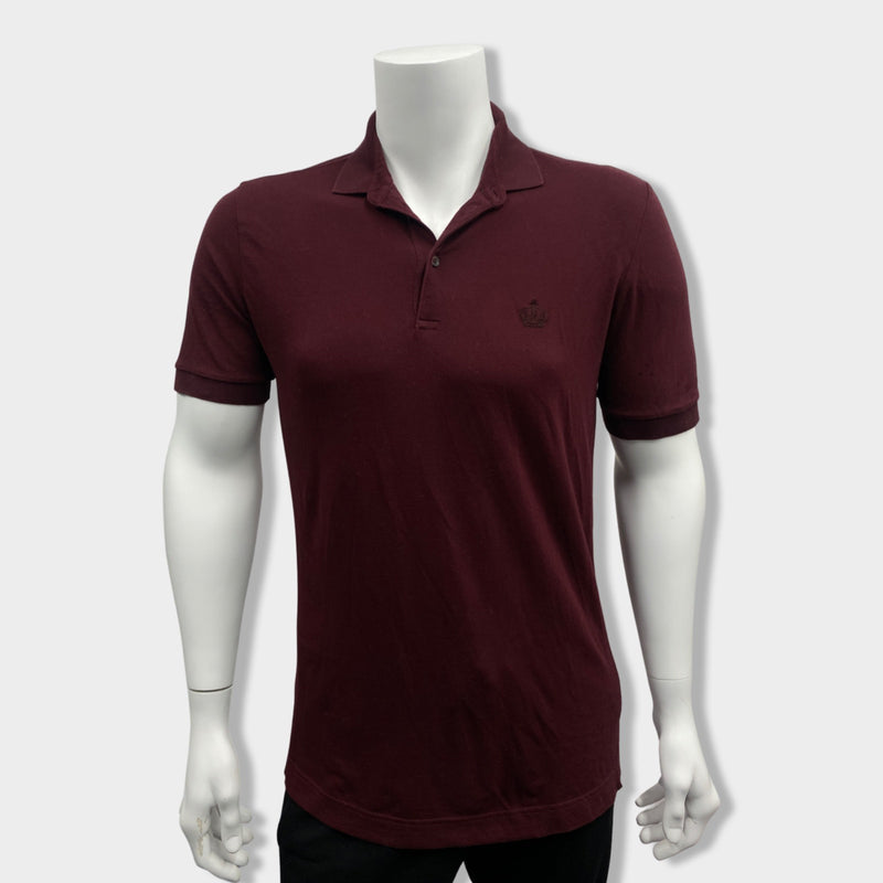 pre-owned DOLCE&GABBANA burgundy cotton t-shirt | Size IT50