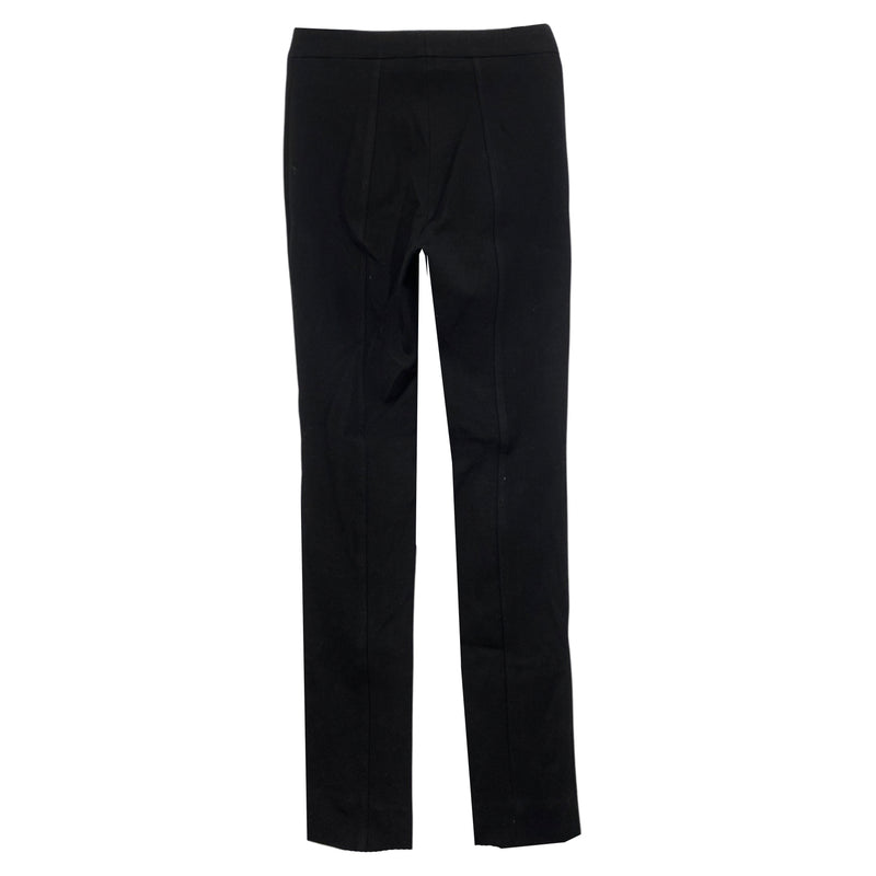 pre-owned EMILIO PUCCI black fitted trousers | Size UK8