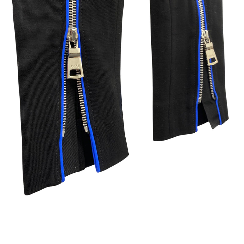 second-hand EMILIO PUCCI black fitted trousers | Size UK8