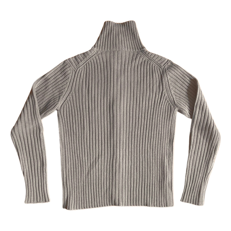 Etro mens taupe ribbed wool cardigan Mark Francis Loop generation second hand clothes UK London made in chelsea