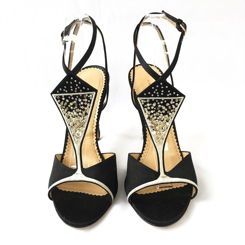 Charlotte Olympia La Grande Dame Champagne heels