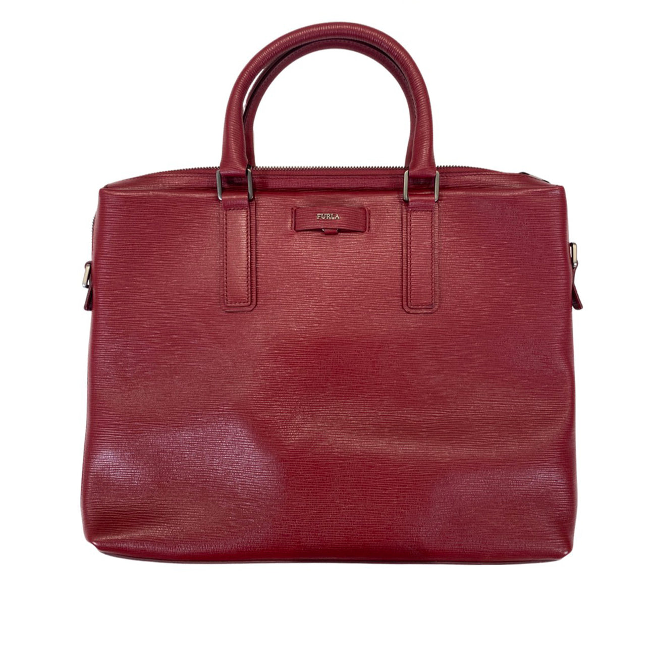 Leather handbag Furla Burgundy in Leather - 24955727