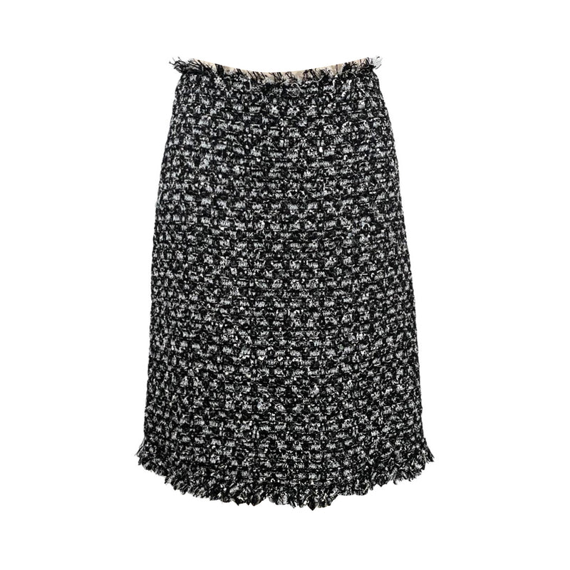 pre-loved Giambattista Valli grey tweed mini skirt | Size IT38