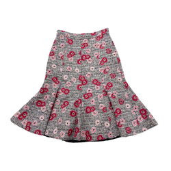 pre-owned GIAMBATTISTA VALLI floral embroidered mid-length skirt | Size IT40