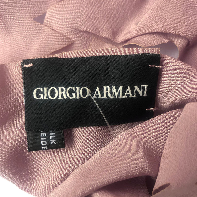 Giorgio Armani dusty pink cutout scarf