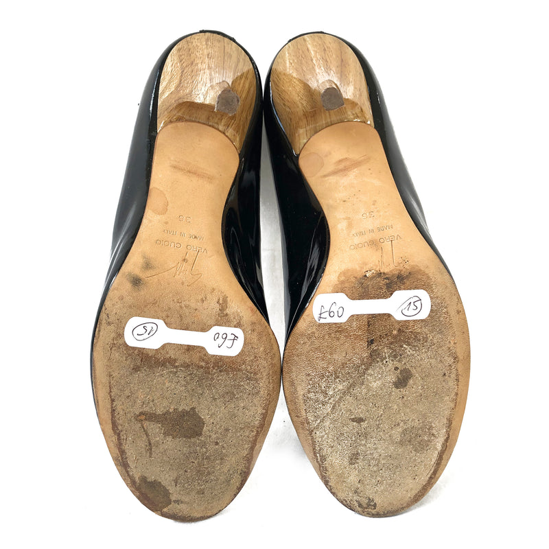 GIUSEPPE ZANOTTI black patent leather heels
