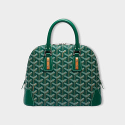 pre-loved GOYARD green leather Vendôme Mini handbag