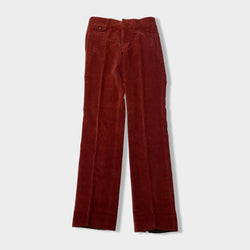 pre-owned GUCCI burgundy corduroy trousers | Size IT48