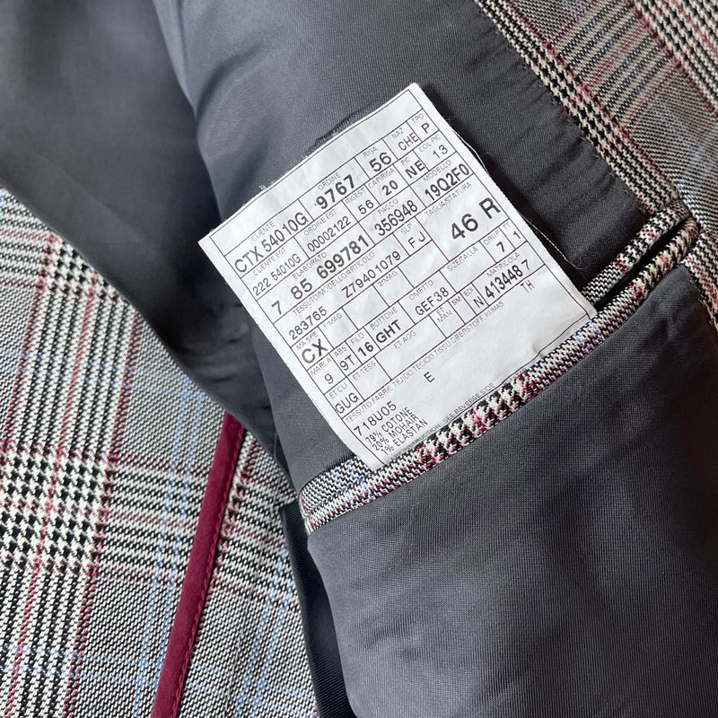 GUCCI wool grey check jacket