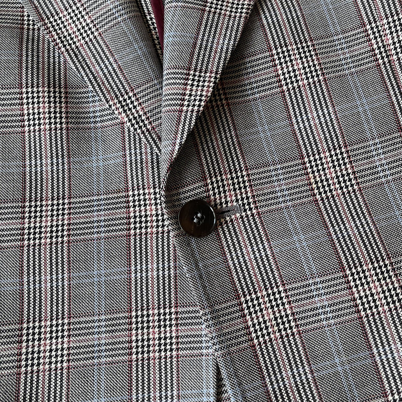GUCCI wool grey check jacket