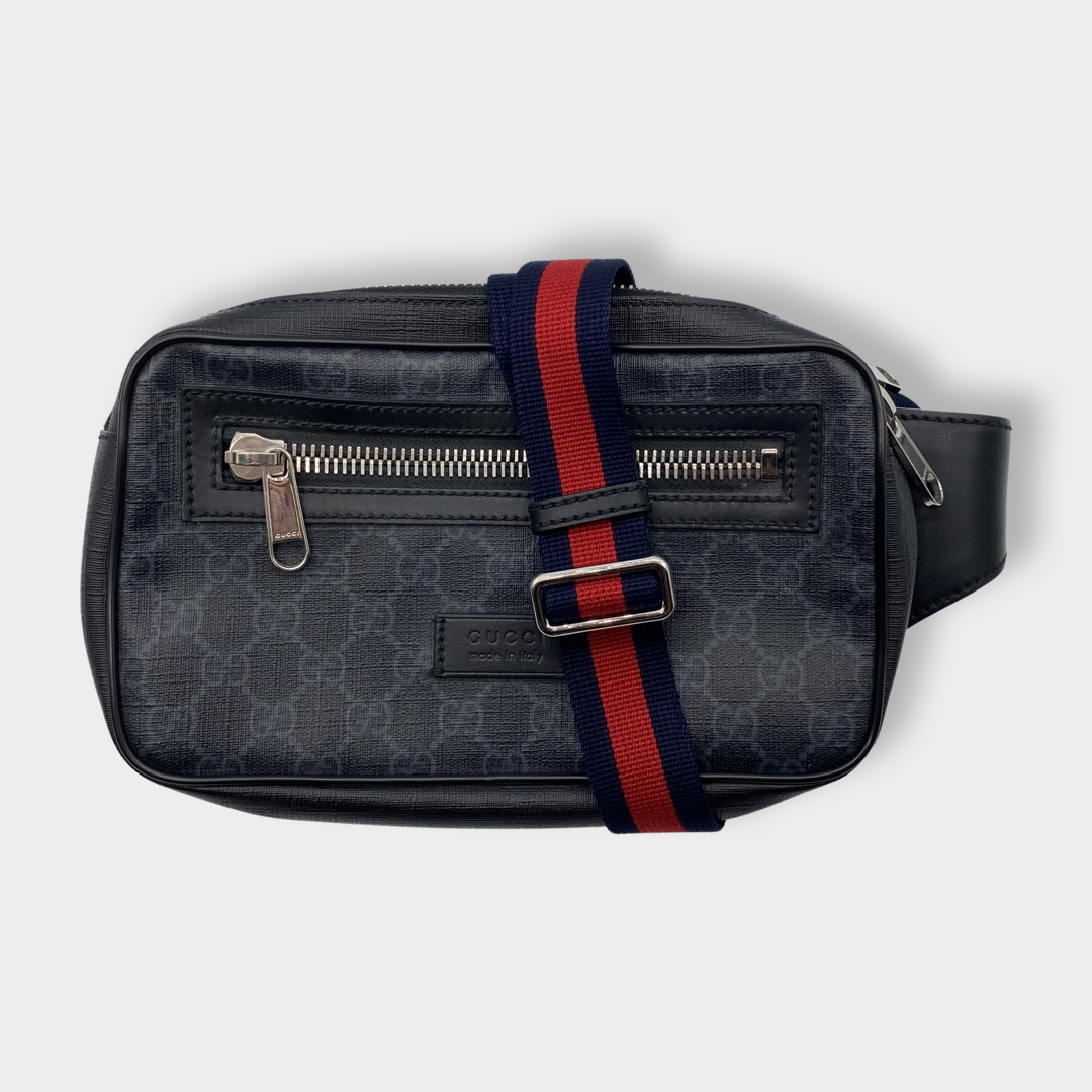 Gucci monogram black belt bag – Loop Generation