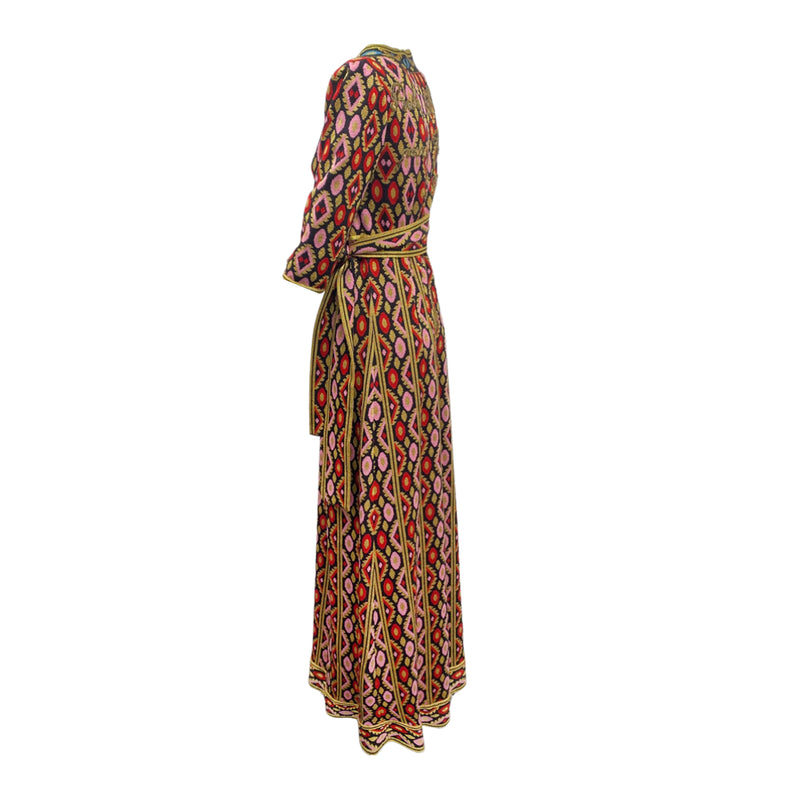 second-hand GUCCI multicolour woolen maxi dress | Size S