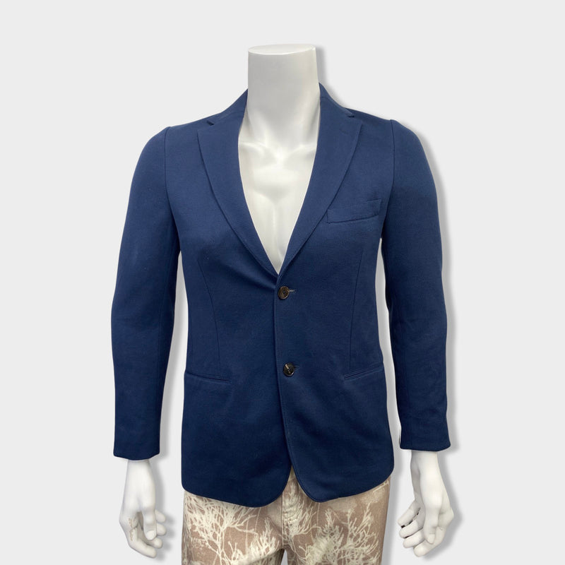 pre-owned GUCCI navy cotton jacket | Size IT48