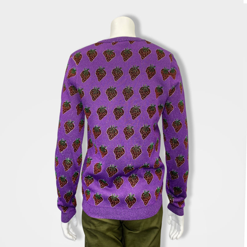 GUCCI purple sparkling jumper