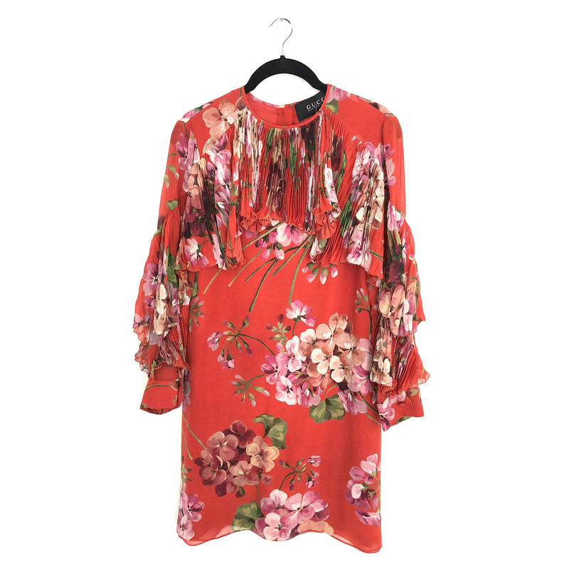 GUCCI floral red dress