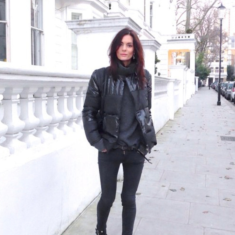 Hedvig blogger london secodn hand clothes loop generation gestuz black puffer jacket 