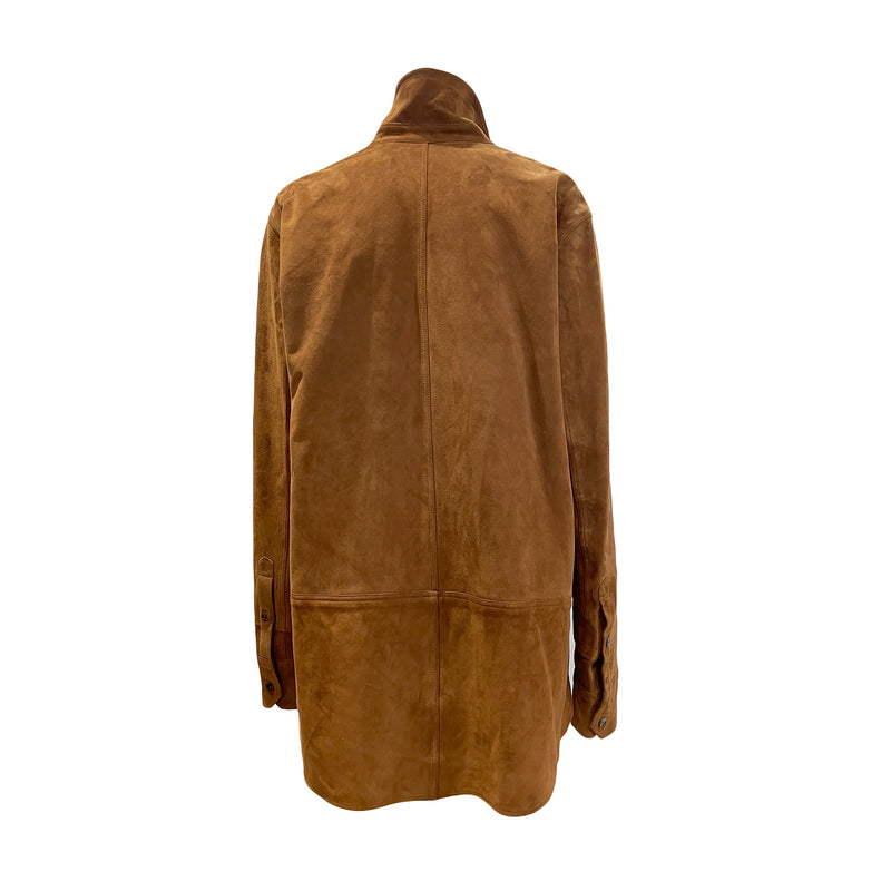 Helmut Lang brown suede jacket loop generation