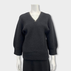 pre-loved HERMÈS black camel jumper | Size FR34