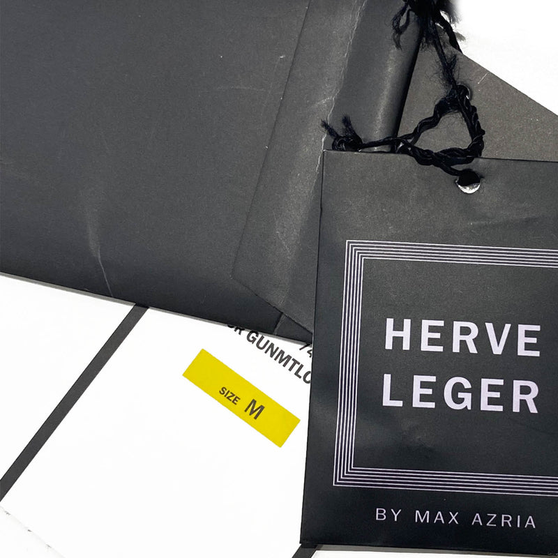 Herve Leger pattern grey glitter mini dress | Size M