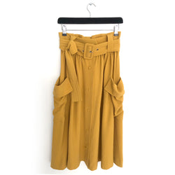 HOFMANN Issa mustard skirt