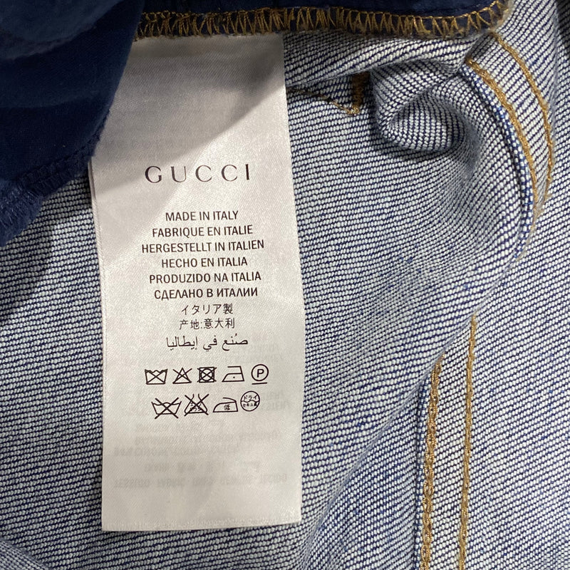 Gucci flower appliqué jeans