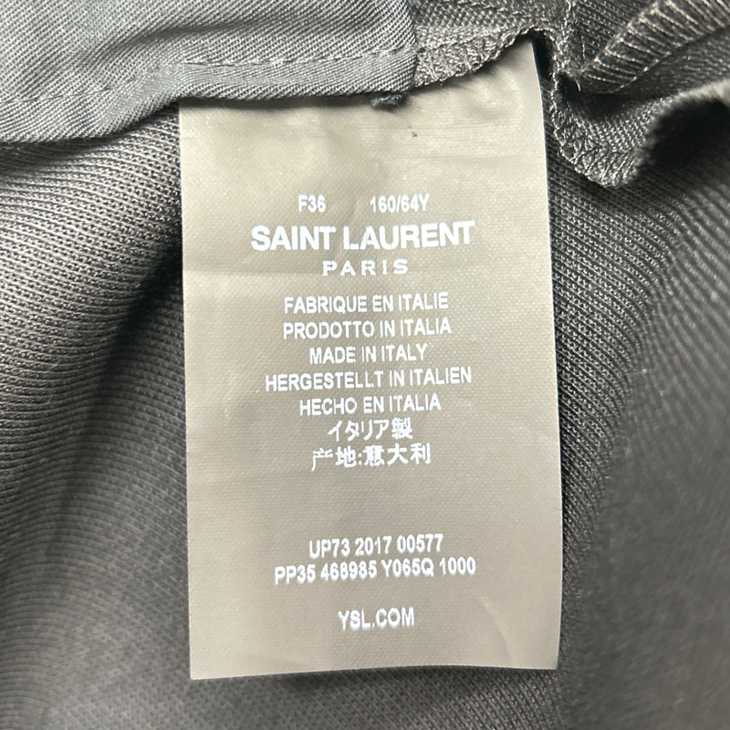 SAINT LAURENT black woolen trousers