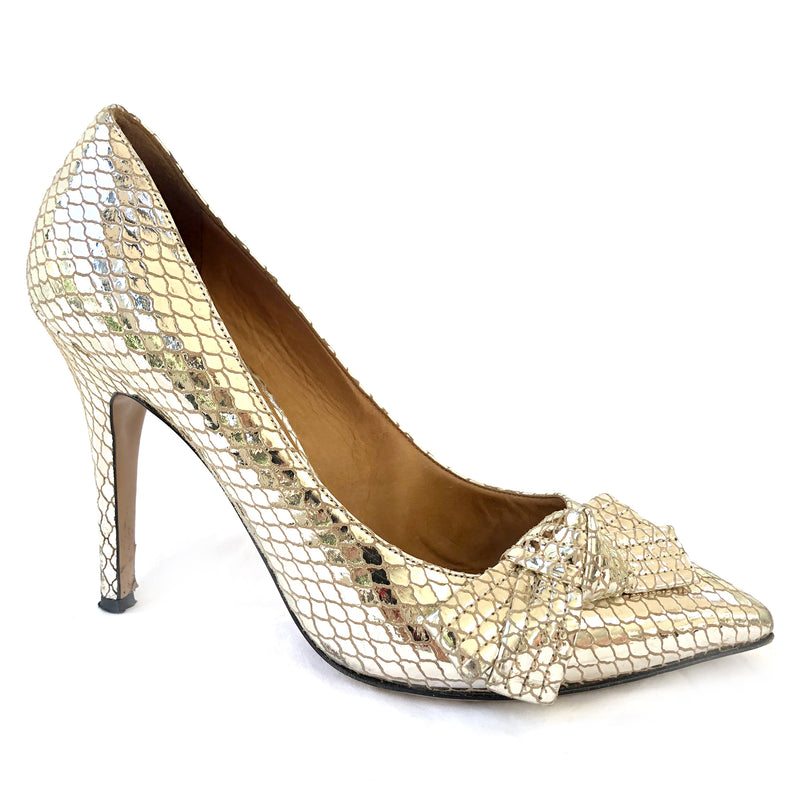 ISABEL MARANT gold heels