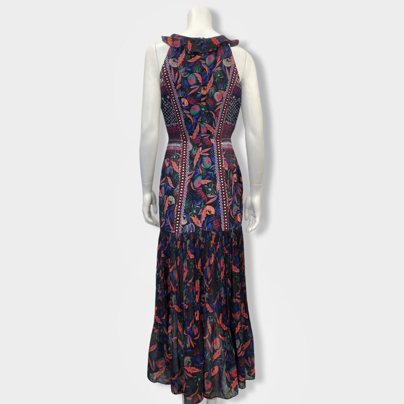 SALONI multicolour silk dress