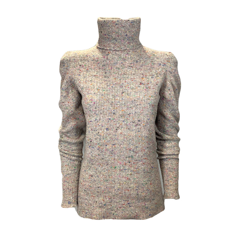 La La Berlin multicolour wool and cashmere roll-neck jumper