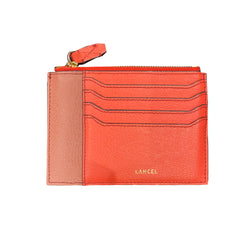 second-hand Lancel leather multicolour card wallet