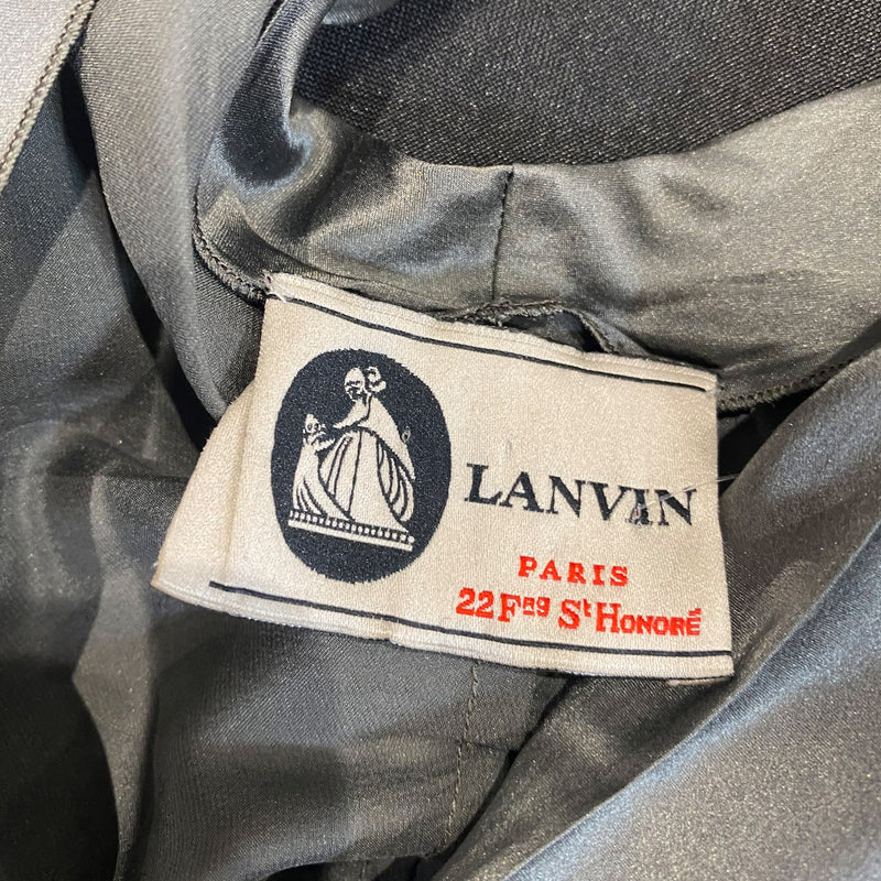 LANVIN grey silk blouse
