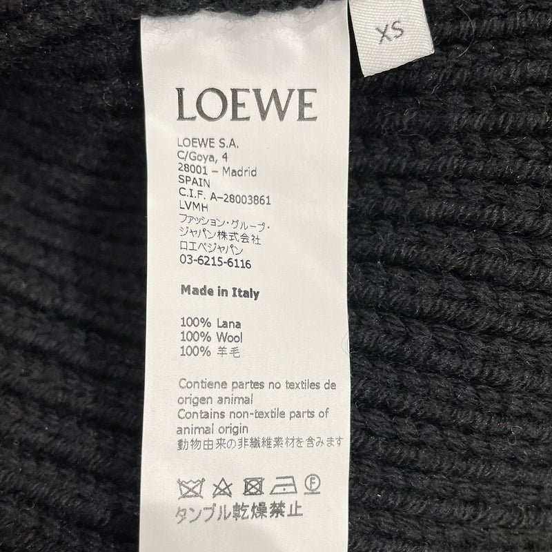 Loewe black wool cardigan