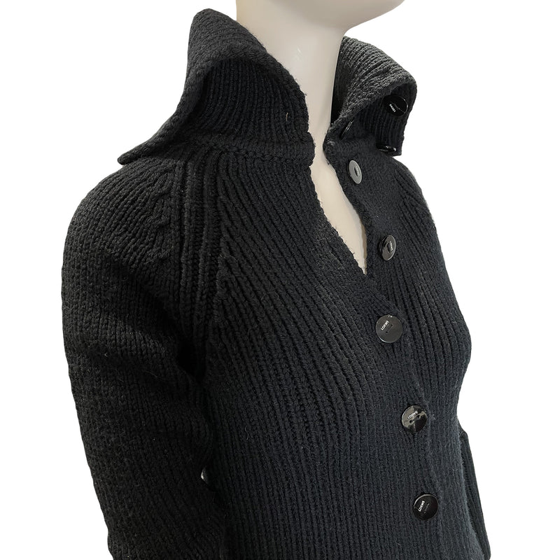 Loewe black wool cardigan 