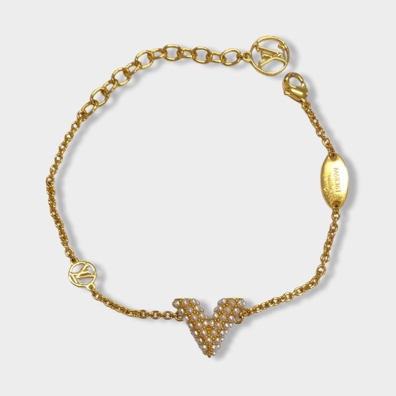 pre-loved LOUIS VUITTON golden bracelet
