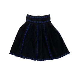 Maje Jerome Jacquard-pattern Pleated Mini Skirt