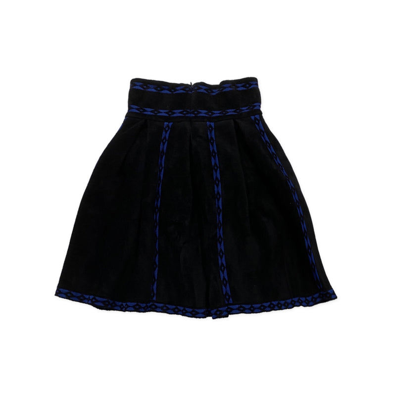 Maje Jerome Jacquard-pattern Pleated Mini Skirt