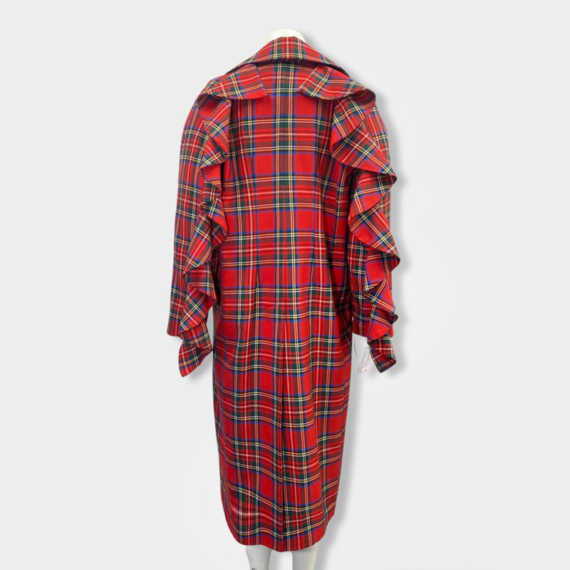 MARIAM GVASALIA red woolen oversized trench coat | Size US1
