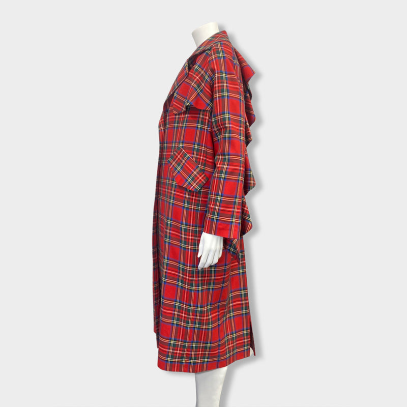 second-hand MARIAM GVASALIA red woolen oversized trench coat | Size US1