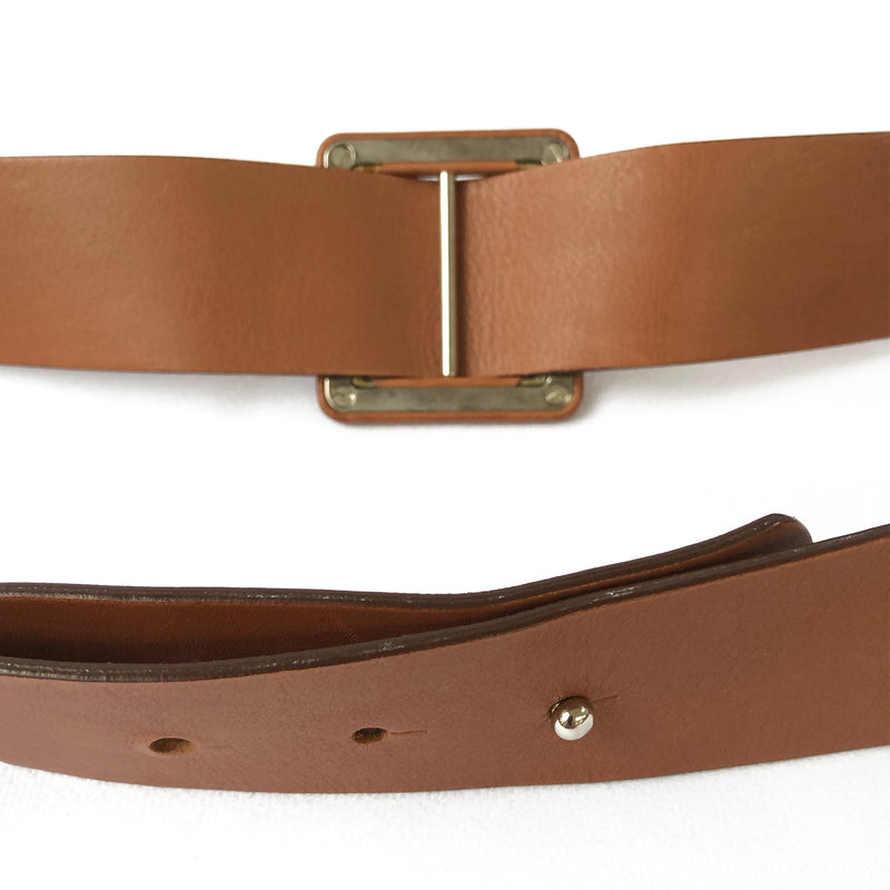 Marni camel leather belt