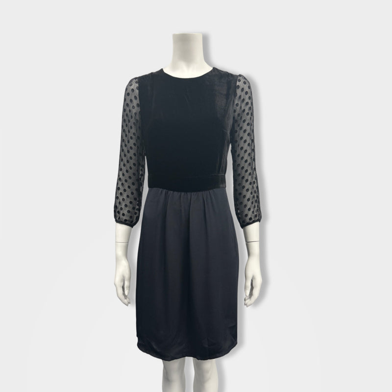 pre-loved MAYLA black silk dress | Size UK8