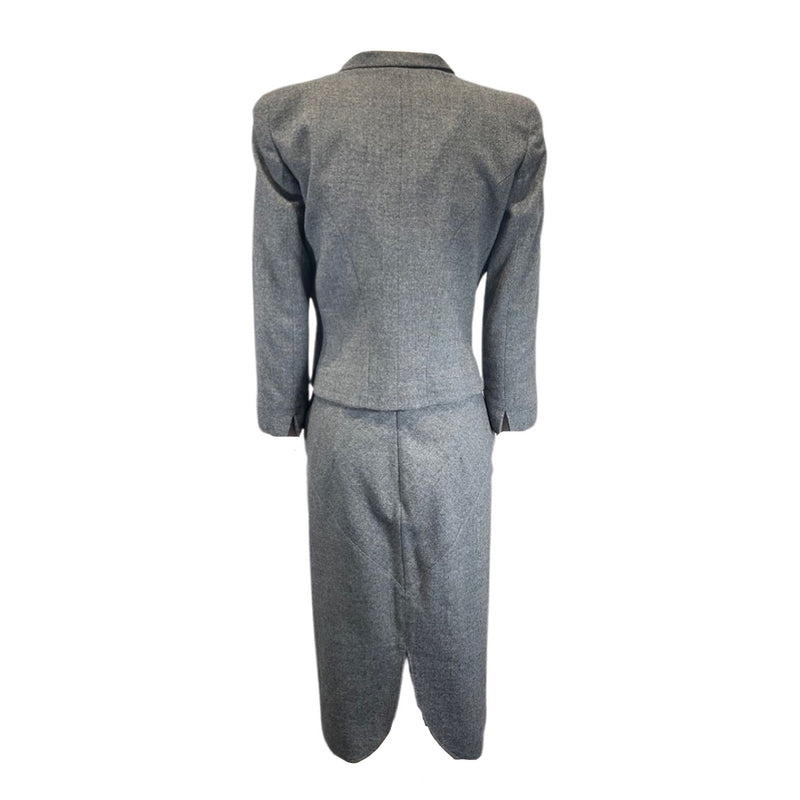 ALEXANDER MCQUEEN grey woolen set