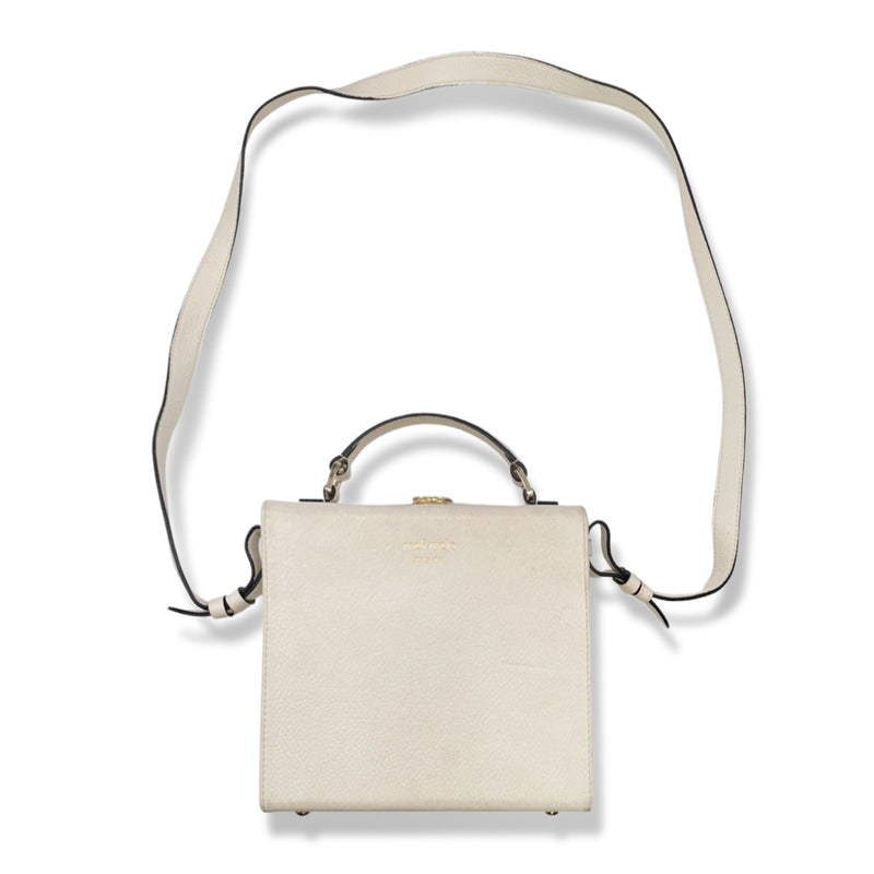pre-owned MELI MELO ecru leather handbag