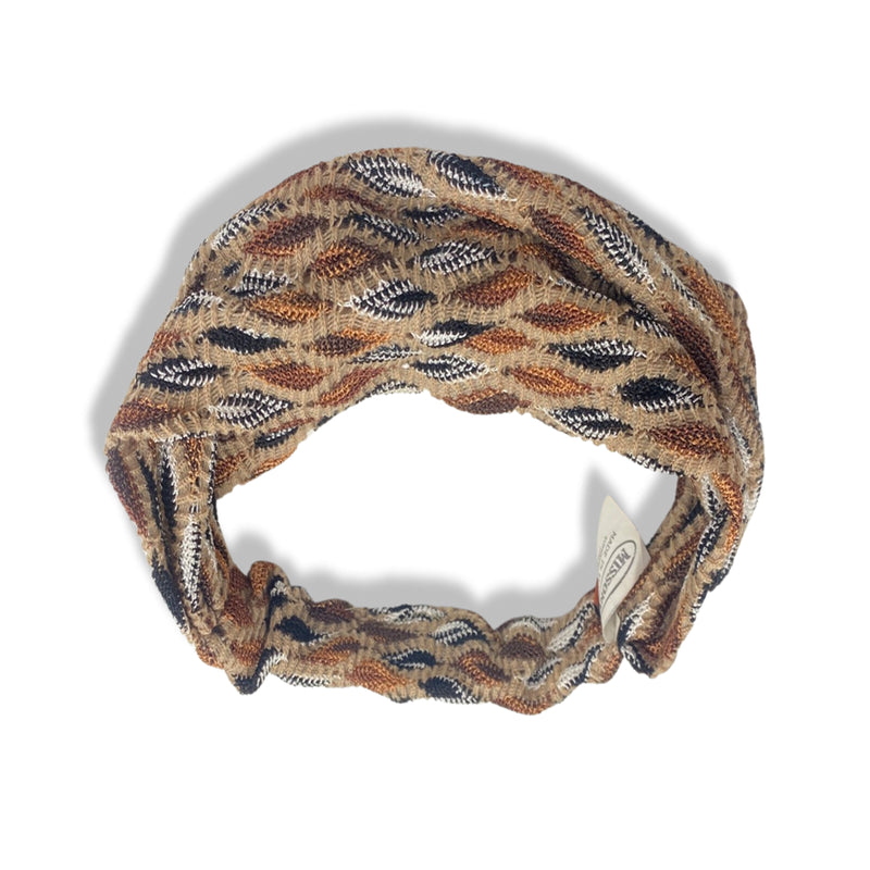 pre-loved MISSONI brown knitted headband